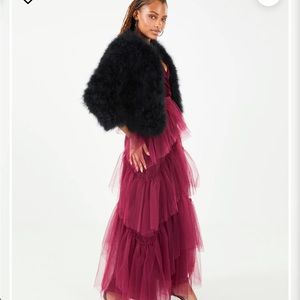Ostrich feather jacket